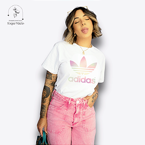 T-SHIRT ADIDAS RAYBOW - BRANCO