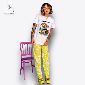 T-SHIRT CROISSANT - BRANCO