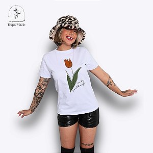 T-SHIRT BLOOM AGAIN - BRANCO