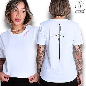 T-SHIRT FÉ - BRANCO