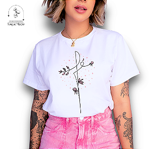 T-SHIRT FÉ FRENTE - BRANCO