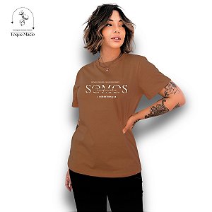 T-SHIRT SOMOS - MARROM