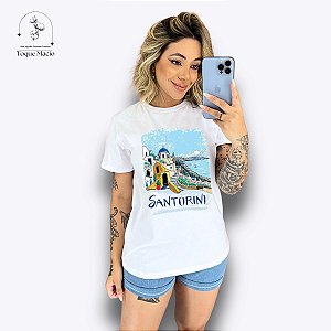 T-SHIRT SANTORINI - BRANCO