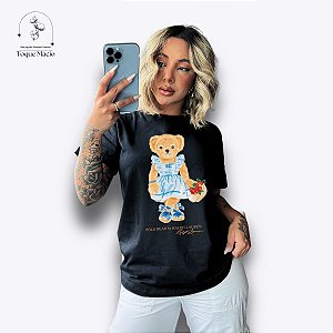 T-SHIRT POLO BEAR - PRETO