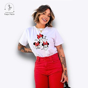 T-SHIRT MINNIE OMG HELLO - BRANCO