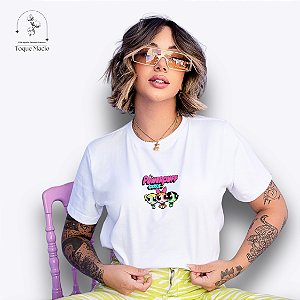 T-SHIRT POWERPUFF GIRLS - BRANCO