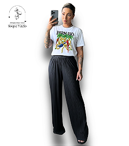 T-SHIRT ARARAS FARM RIO - BRANCO