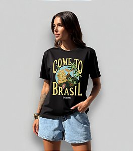 T-SHIRT COME TO BRASIL - PRETO