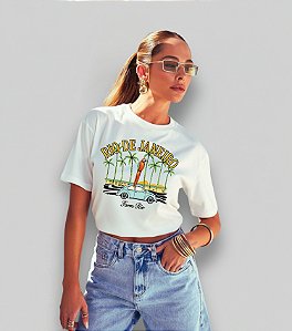 T-SHIRT RJ FUSCA FARM - BRANCO