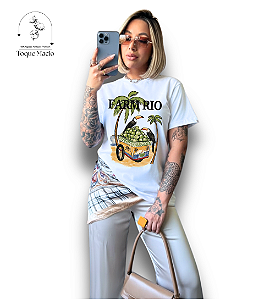 T-SHIRT FARM RIO COCO - BRANCO