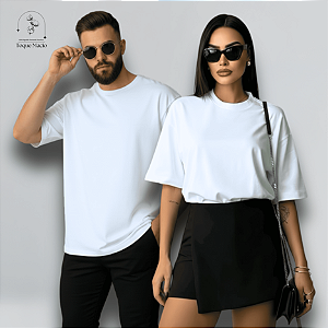 OVERSIZED UNISSEX BRANCA BASICA