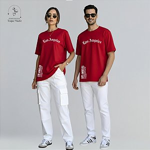 OVERSIZED UNISSEX LOS ANGELES - VERMELHO