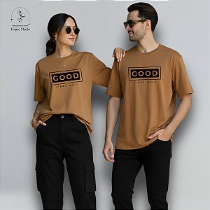 OVERSIZED UNISSEX GOOD VIBES ONLY - CAPUCCINO