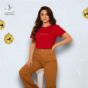 T-SHIRT FAITH HOPE LOVE - VERMELHO