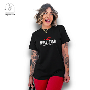 T-SHIRT HOLLISTER - PRETO