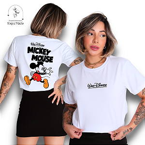 T-SHIRT WALT DISNEY MICKEY M - BRANCO
