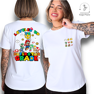 T-SHIRT MARIO TURMA - BRANCO