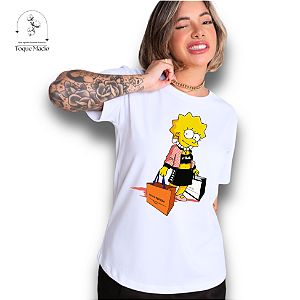 T-SHIRT LISA STYLE COMPRAS - BRANCO
