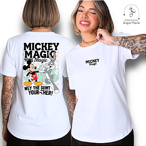 T-SHIRT MICKEY MAGIC - BRANCO