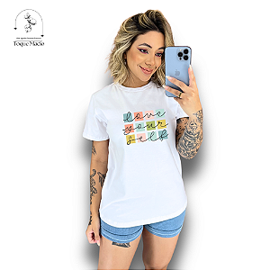 T-SHIRT LOVE YOUR SELF - BRANCO