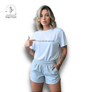 T-SHIRT EU VOU RECLAMANDO, MAS EU VOU - BRANCO