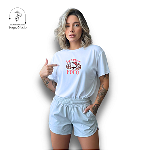 T-SHIRT TREINO FOFO - BRANCO