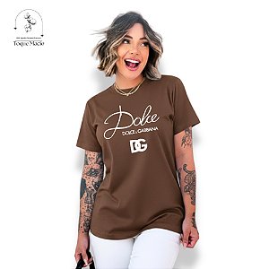 T-SHIRT DOLCE DG - MARROM
