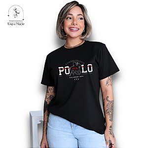 T-SHIRT POLO NY 76 - PRETO