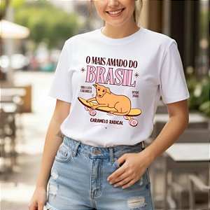 T-SHIRT MAIS AMADO DO BRASIL - BRANCO
