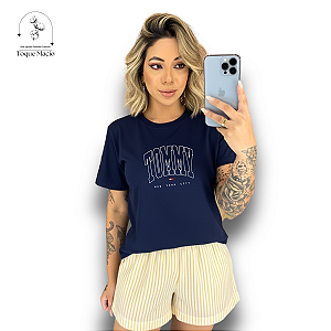 T-SHIRT TOMMY NYC - AZUL MARINHO