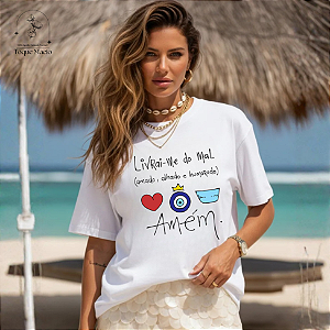 T-SHIRT LIVRAI-ME - BRANCO