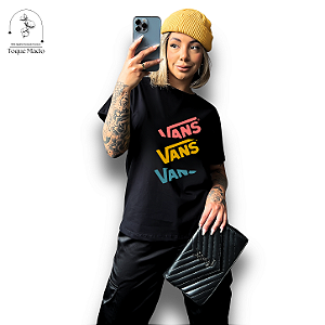T-SHIRT VANS COLORS - PRETO