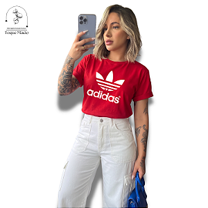 T-SHIRT ADIDAS TRAD - VERMELHO
