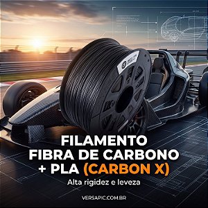 Filamento Fibra De Carbono + PLA