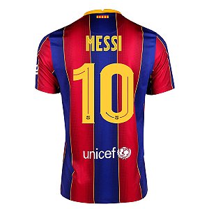 Camisa Barcelona I 20/21 Nike Masculina - Messi 10
