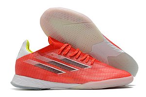 Chuteira Adidas X SpeedFlow .1 IC Futsal - Vermelho