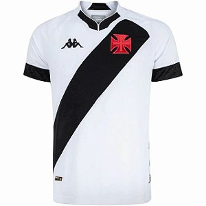 Camisa Vasco I 2022/23 Branca e Preta - Kappa - Masculino
