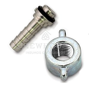 Pino Reto Inox 1/4" com Porca 5/8"