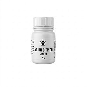 Ácido Cítrico Anidro - Alimentício - (C6H8O7) - 50g
