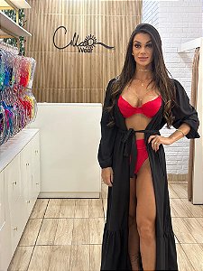 Saída Seda Preta