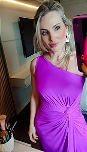 Vestido Fluity Grego - Fúcsia