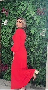 Vestido Fluity Versalhes - Vermelho