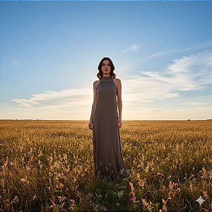 Vestido Fluity Cilla - Cappuccino