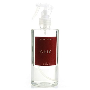 Refil Home Spray Chic com fragrância Sittas Embalagem plástica transparente 500ml