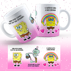 Caneca " Coleção BOB Esponja Animado "