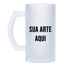 Caneca de Chopp - 475Ml - Vidro Jateado ( Arte no tema que desejar )
