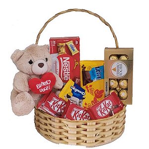 Cesta Urso + Chocolates