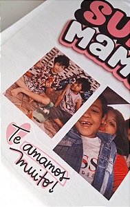 Camiseta Branca - Personalizada com foto