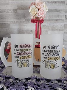 Caneca de Choop " Na alegria ou na tristeza"