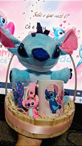 Cesta Stich - Amor & Carinho Stich